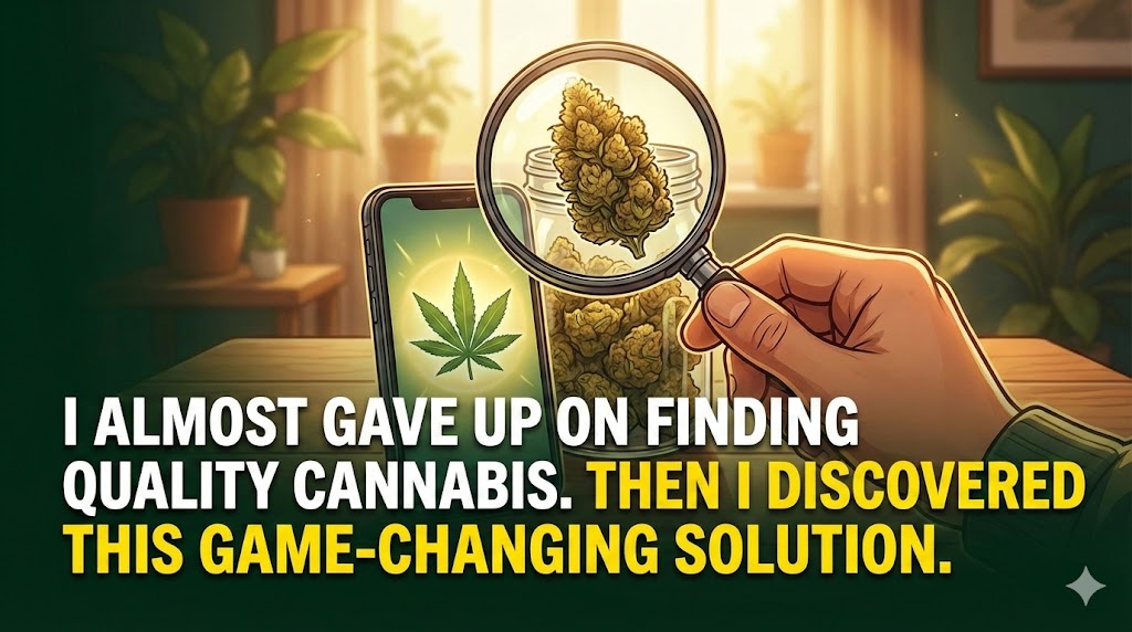 Premium cannabis products displayed on a wooden tray